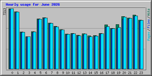 Hourly usage for June 2026