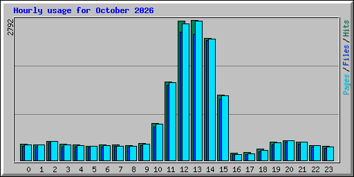 Hourly usage for October 2026